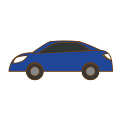 Obraz na płótnie Canvas blue car icon image vector illustration design 