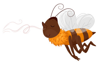 Mascot Bee Follow Scent