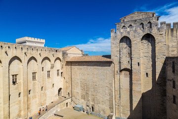 Fototapeta na wymiar Papal palace in Avignon