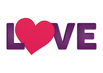 Colorful Heart Shapped Symbol Valentine Background