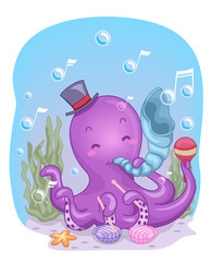 Octopus Conch Shell Music