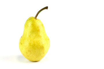 single pear isolated on white background