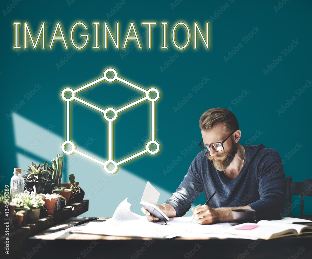 Aufkleber art notion scheme thought vision visual graphic concept