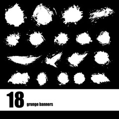 vector template set of grunge banners abstract backgrounds for promotio