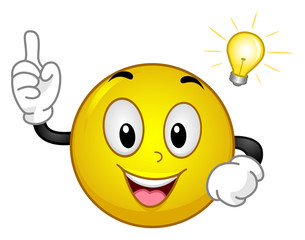 Smiley Idea Light Bulb Moment