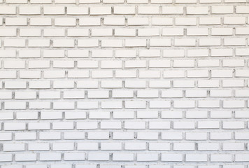 White brick wall for background