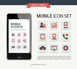 Vector business simple icon set