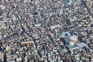 Tokyo Cityscape Building Urban town City District top view 