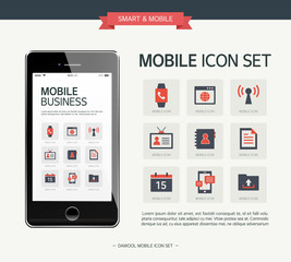 Vector business simple icon set