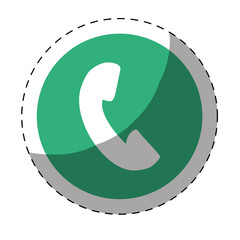 phone icon button thumbnail vector illustration design 