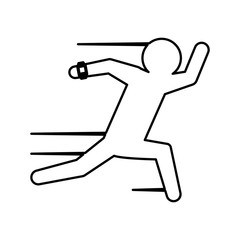 heart rate wrist monitor icon image vector illustration design 