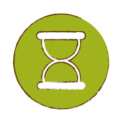 hourglass time icon image  vector illustration design 