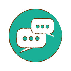 mobile messaging chat icon image vector illustration design 
