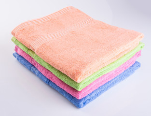 Obraz na płótnie Canvas towel or bath towel on a background.