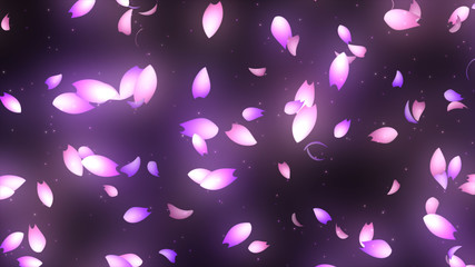 Fototapeta premium 桜吹雪ワイプ