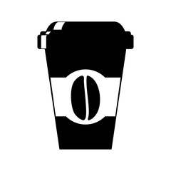 beverage coffee related icons image black and white vector illustration design 