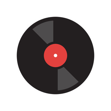 Vinyl record icon vector