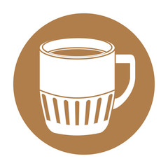 coffee related emblem button image vector illustration design 