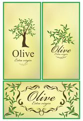 set of cards olive emblem