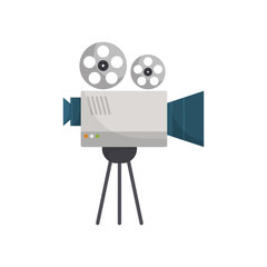 Cinema camcorder technology icon vector illustration graphic design