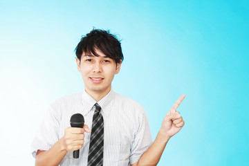 指示するビジネスマン
