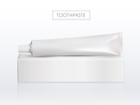 Blank toothpaste tube