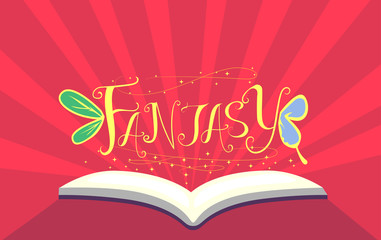 Book Fantasy Lettering