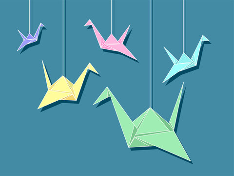 Origami Paper Cranes Strings