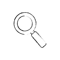 Magnifying glass lupe icon vector illustration graphic design