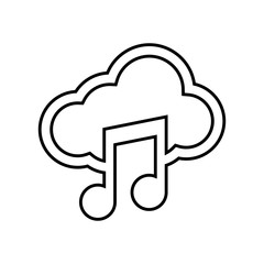Music note symbol icon vector illustration graphic design