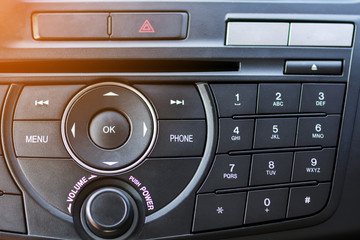 Number Pad of Car Dashboard