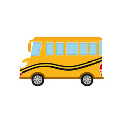 School bus vehicle icon vector illustration graphic design