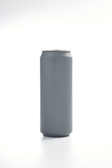 Grey aluminum can