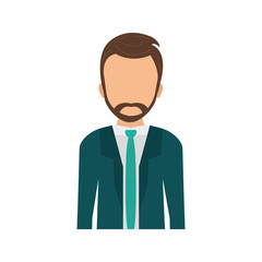 businessman executive profile icon vector illustration graphic design