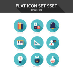 Flat icon education