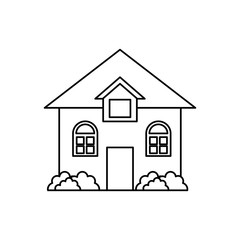 House real estate icon vector illustration graphic design