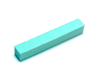 chalks in a variety of colors arranged on a white background