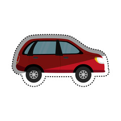 Fototapeta na wymiar Car vehicle transport icon vector illustration graphic design