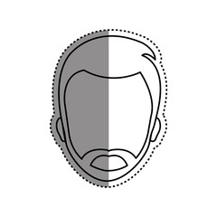 Man faceless head icon vector illustration graphic design