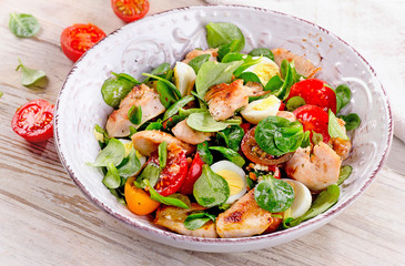 Chicken and vegetable salad