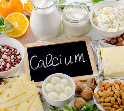 Products rich in calcium. Healthy food.
