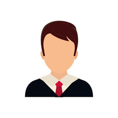 Businessman executive profile icon vector illustration graphic design