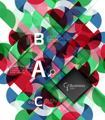 Vector abstract geometric composition