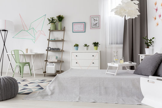 Bright comfortable bedroom