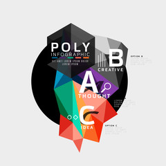 Triangle modern info banner