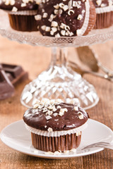 Chocolate muffin. 