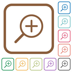 Zoom in simple icons