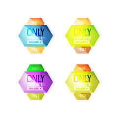 Vector special offer stickers and banners