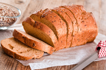 Whole wheat bread. 