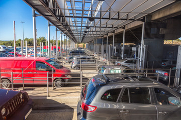 Toll station in France